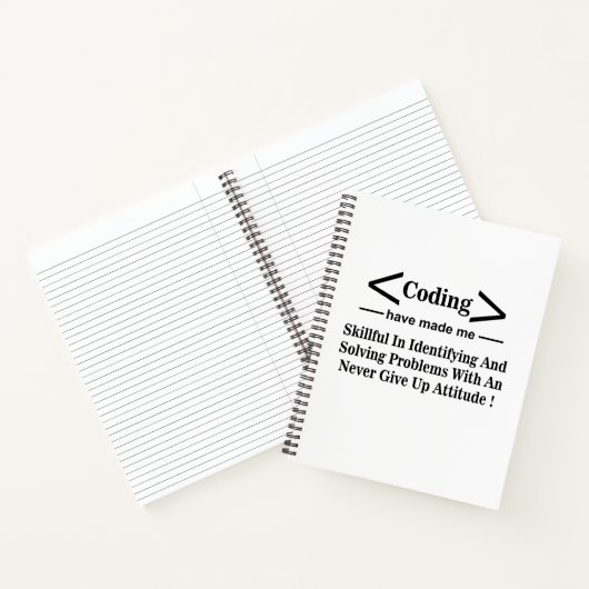 Coding Coder Developer Programmer Coding Notizblock (Innenseite)