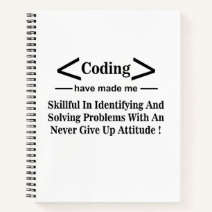 Coding Coder Entwickler Programmierer Coding Notizblock