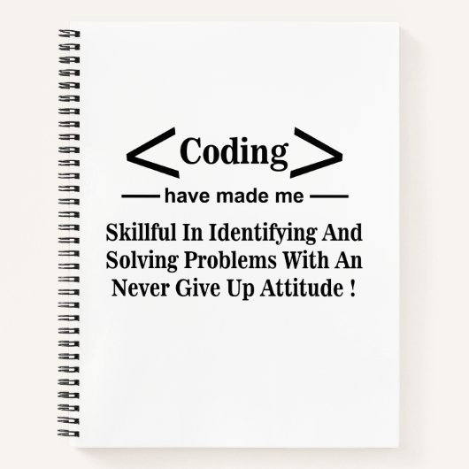 Coding Coder Entwickler Programmierer Coding Notizblock (Vorderseite)