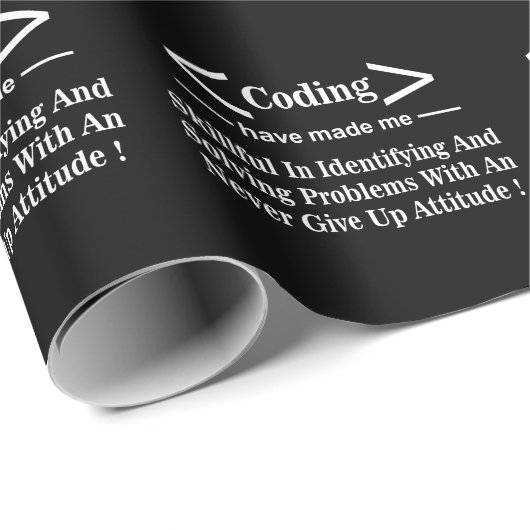 Coding Coder Programmieren Geschenkpapier (Rolleneckpunkt)