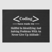 Coding Coder Programmieren Seidenpapier (Vorderseite)