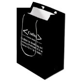 Coding Coder Programmierer Entwickler Coding Mittlere Geschenktüte (Vorderseite Schrägansicht)