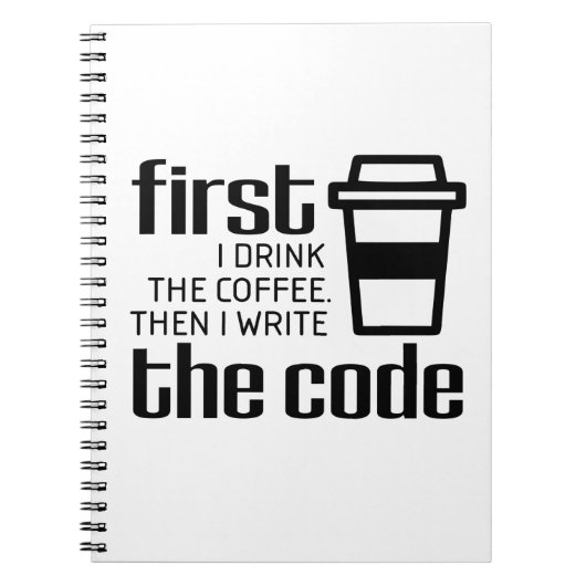 Coding Coffee Computer Programmierung Code Enginee Notizblock (Vorderseite)