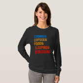 Coding Coffee Sleeping Debbug Programmer C T-Shirt (Vorne ganz)