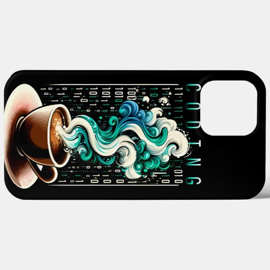 Coding & Coffee: Technischer Enthusiast's Dream Ar Case-Mate iPhone Hülle (Rückseite (Horizontal))