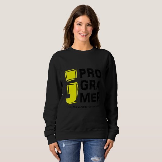 Coding Computer Programmer Liebe Coding more als Y Sweatshirt (Vorne ganz)