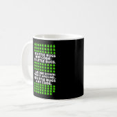 Coding Debuggen Programmieren von Bug Joke Kaffeetasse (Vorderseite Links)