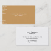 Coding Deep Tan Background Visitenkarte (Vorne/Hinten)