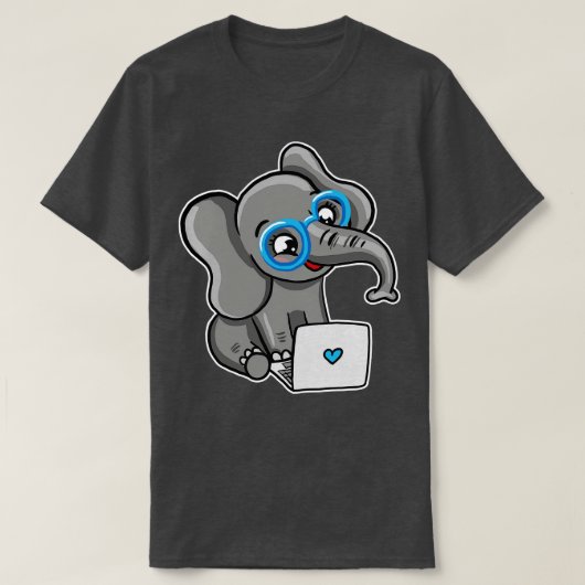 Coding Elephant T-Shirt (Design vorne)