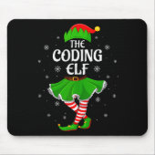 Coding Elf Christmas Family Girls Women Elf Squad Mousepad (Vorne)