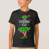 Coding Elf Christmas Family Girls Women Elf Squad T-Shirt (Vorderseite)