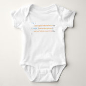 Coding Funny Niedlich Baby Sprichwort Code Strampler (Vorderseite)
