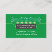 Coding für Computer Green Science Circuit Board Visitenkarte (Rückseite)