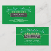 Coding für Computer Green Science Circuit Board Visitenkarte (Vorne/Hinten)