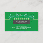 Coding für Computer Green Science Circuit Board Visitenkarte (Vorderseite)
