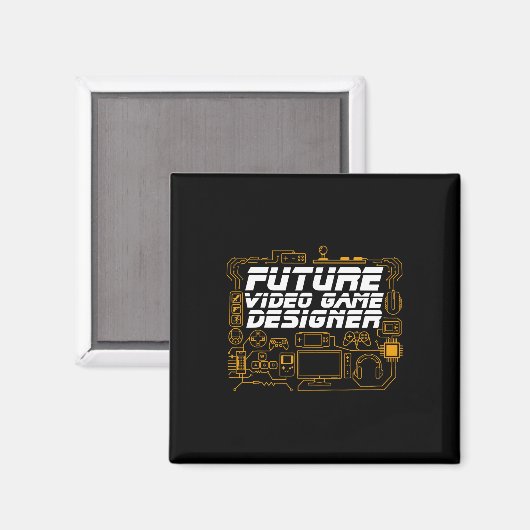 Coding Gamer von Future Video Game Designer Magnet (Vorderseite/Rückseite)