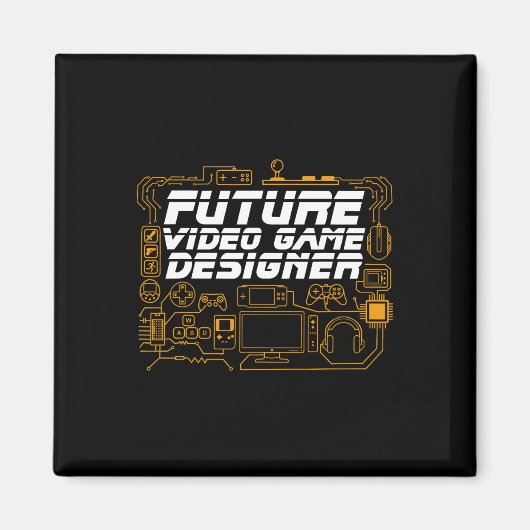 Coding Gamer von Future Video Game Designer Magnet (Vorne)