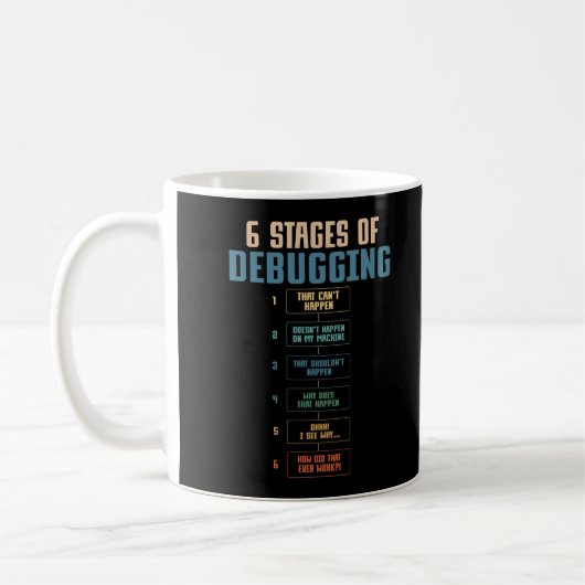 Coding Humor Debugging Programming Bug Coder Kaffeetasse (Links)