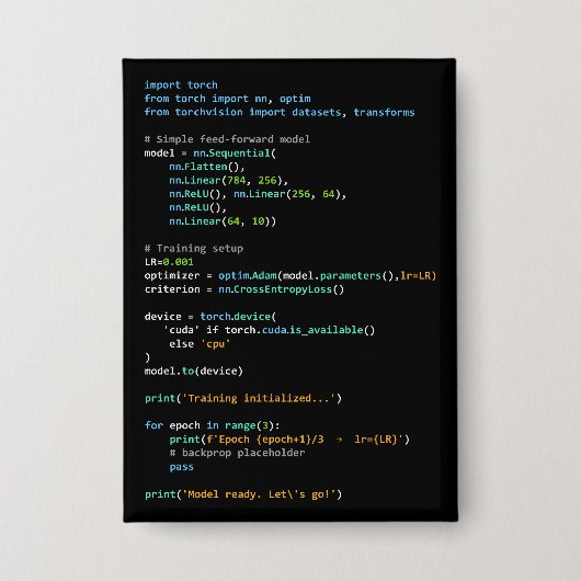 Coding Humor - Developer Logic and Tech Life Button (Vorderseite)