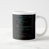 Coding Humor - Developer Logic and Tech Life Jumbo-Tasse (Rechts)