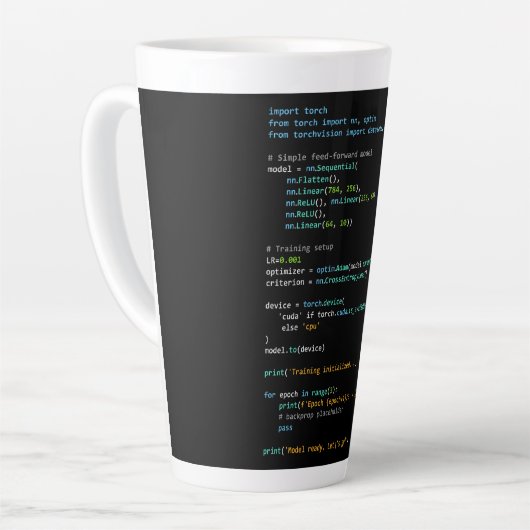 Coding Humor - Developer Logic and Tech Life Milchtasse (Linke Ecke)