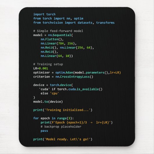 Coding Humor - Developer Logic and Tech Life Mousepad (Vorne)
