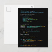 Coding Humor - Entwicklerlogik und Tech-Leben Postkarte (Vorne/Hinten)