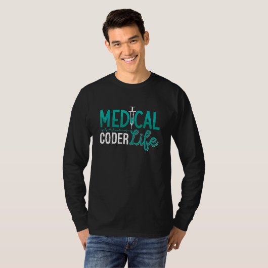 Coding ICD Assistant Programmer Medical Coder Life T-Shirt (Vorne ganz)