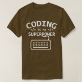 Coding ist mein superleistungsfähiges Coder Code S T-Shirt (Design vorne)