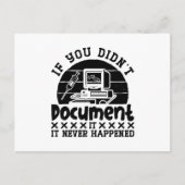 Coding Medical Coder, wenn Sie keine Dokumentation Postkarte (Vorderseite)