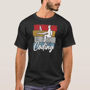 Coding Retro Vintag Programmer Developer Computing T-Shirt