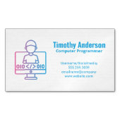 Coding | Software Engineer Magnetische Visitenkarte (Vorderseite)
