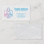 Coding | Software Engineer Visitenkarte (Vorne/Hinten)