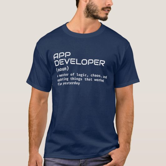 Coding Spaß - App Developer T-Shirt (Vorderseite)