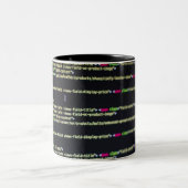 Coding-Theme-Tasse Zweifarbige Tasse (Mittel)