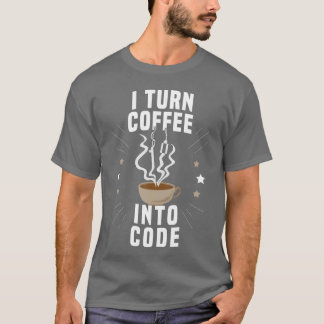 Coding-Zitat für einen Programmierer Kaffee vintag T-Shirt