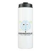Codingholic Entwickler - Treibstoff für dein Gehir Thermosbecher (Vorderseite)