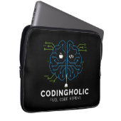 Codingholic Tech Brain Dark Programmer Laptopschutzhülle (Vorne Rechts)