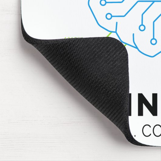 Codingholic Tech Brain Programmer | Developer Gift Mousepad (Ecke)