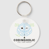 Codingholic Tech Brain Programmer  Schlüsselanhänger (Vorderseite)