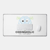 Codingholic Tech Brain Programmierer & Coder Schreibtischunterlage (Tastatur & Maus)