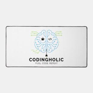 Codingholic Tech Brain Programmierer & Coder Schreibtischunterlage