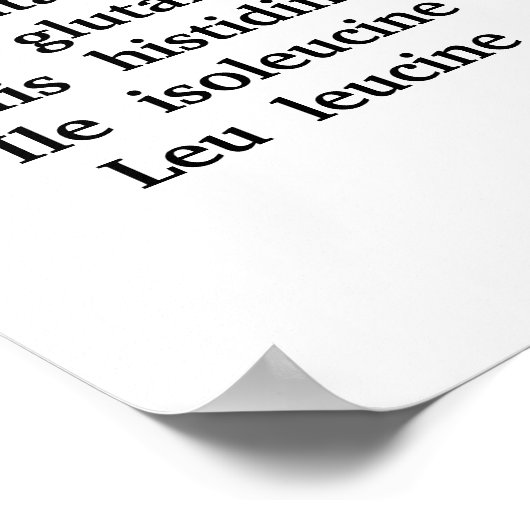 Codons Poster (Ecke)