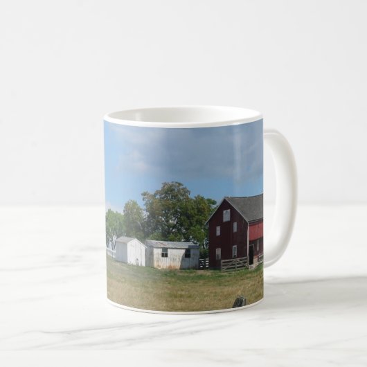 Codori Bauernhof, Gettysburg-Schlachtfeld Kaffeetasse (VorderseiteRechts)