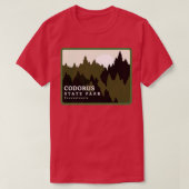 Codorus Staat Park Pennsylvania Wald Sunrise T-Shirt (Design vorne)