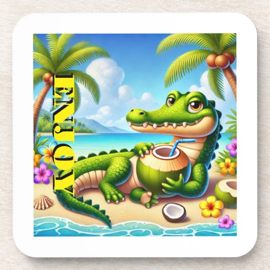 CODRILLO MIT KOKWASSER GETRÄNKEUNTERSETZER (Vorderseite)