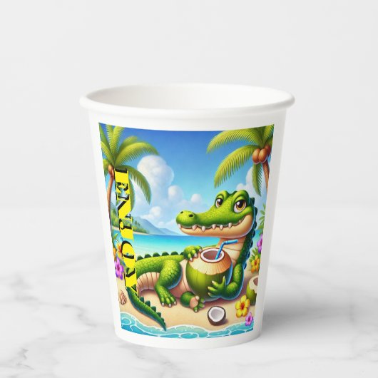 CODRILLO MIT KOKWASSER PAPPBECHER (Vorderseite)