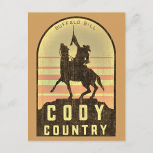 Cody Country Wyoming Postkarte