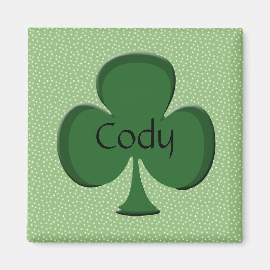 Cody Kleeblatt Name Magnet (Vorne)