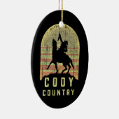 Cody Land Wyoming Keramik Ornament (Rechts)